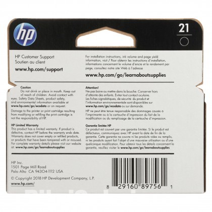 HP 21 Black Original Ink Cartridge